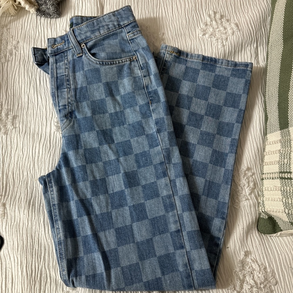 Checkered Jeans